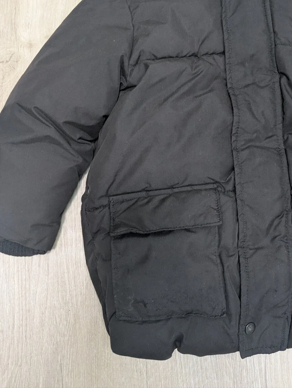 Old Navy Toddler Boy 3T Black Puffer Warm Winter Coat Jacket